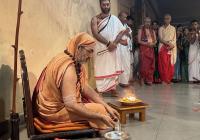 H.H. Swamiji's visit to Shri Idagunji Maha Ganapati Yakshagana Mandali, Keremane (3 Feb 2023)